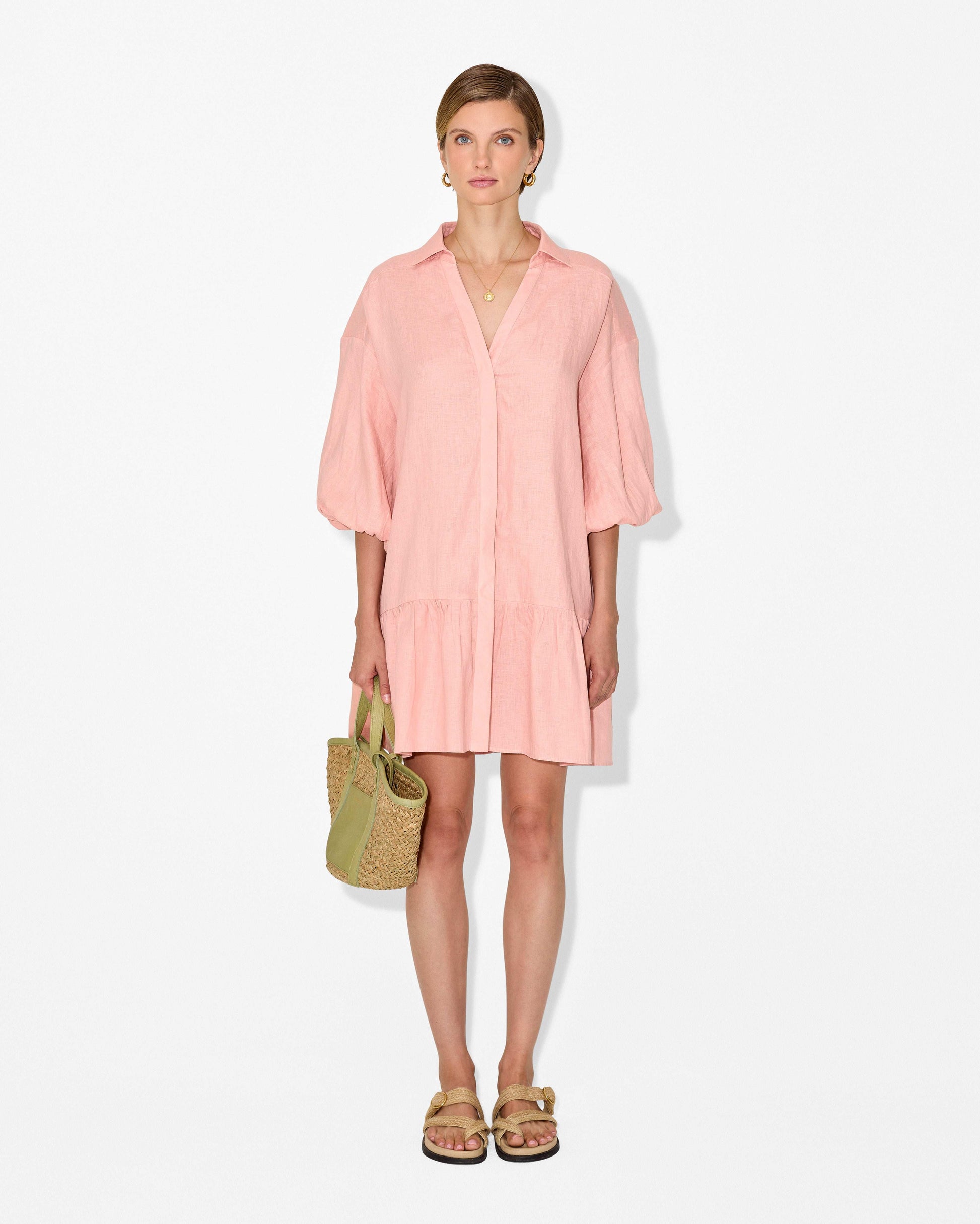magali pascal shirt dress The charm is in the detail: up close with the Adelina Shirt Dress, made for warm summer days