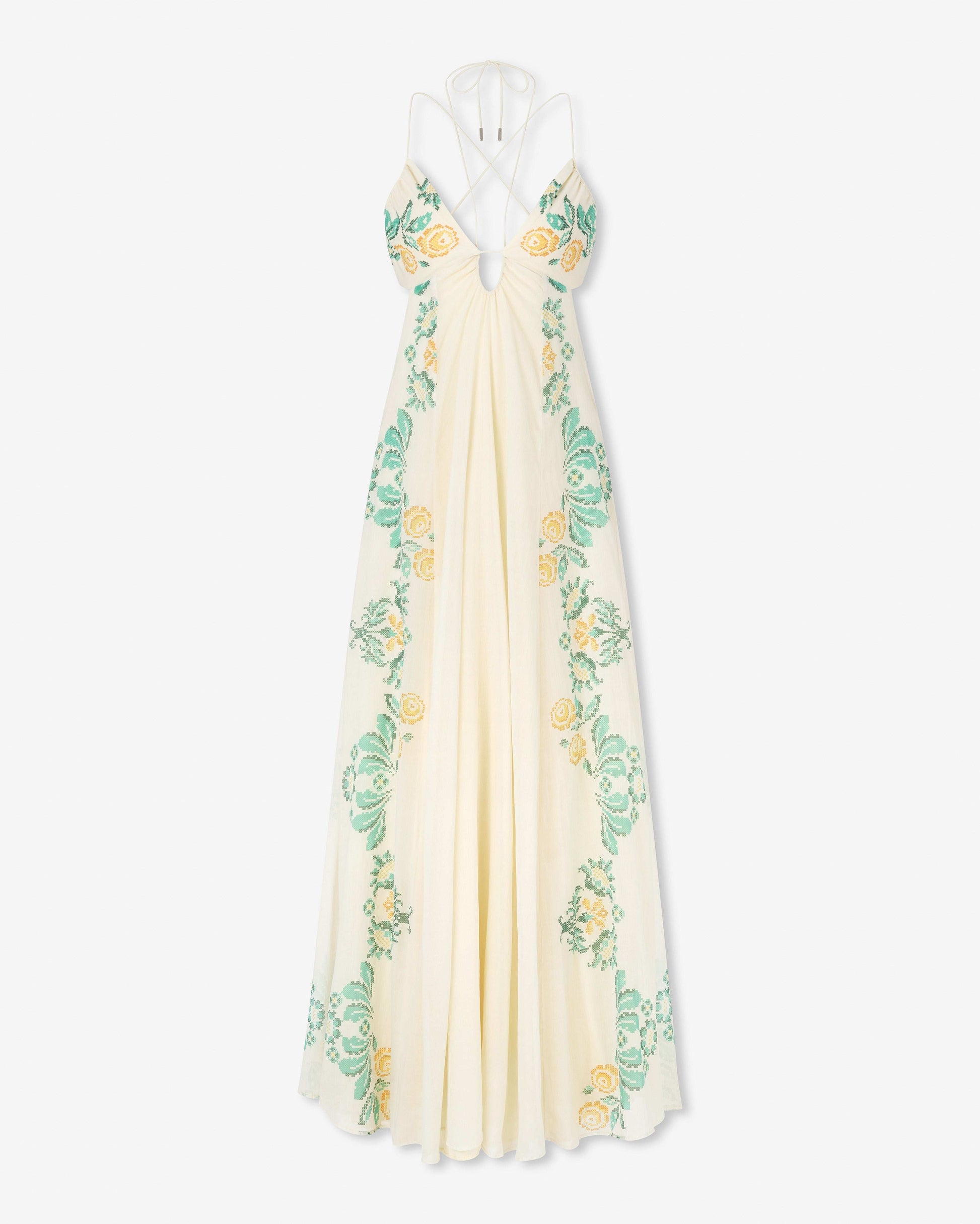 magali pascal dress green SS21 Campaign