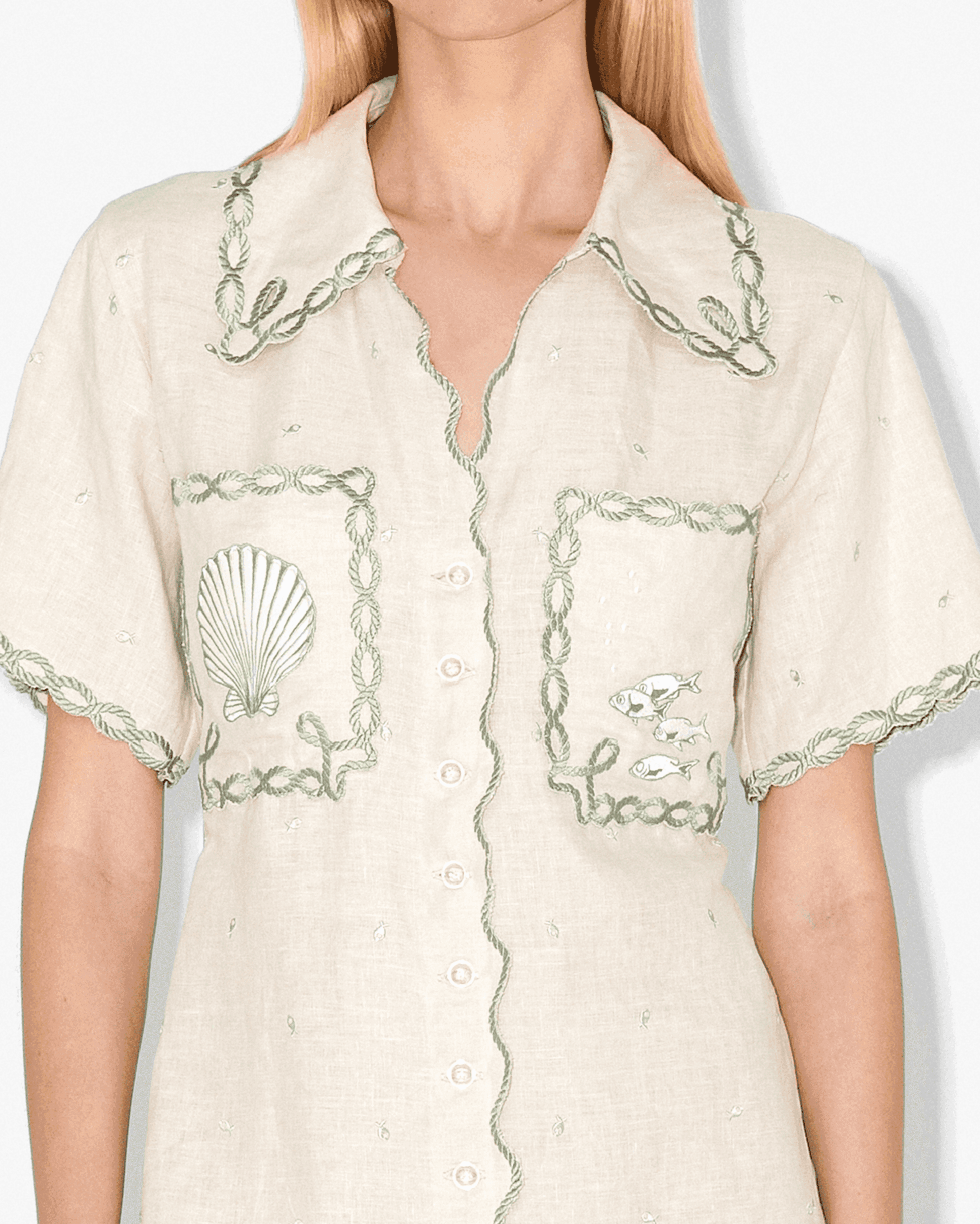 magali pascal shirt dress The charm is in the detail: up close with the Adelina Shirt Dress, made for warm summer days